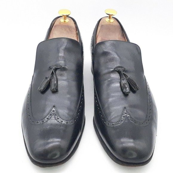 SALVATORE FERRAGAMO Black Tassel Loafer Mens US 11 - Picture 2 of 10